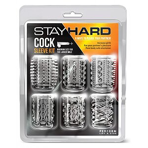 Set Manșoane Penis Stay Hard Transparent