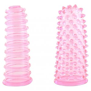 Set Manșon Deget Soft And Bumpy Roz pe Domnisoare.ro