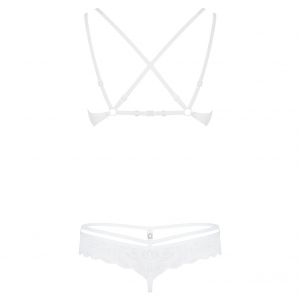 Set Obsessive 860-SET Alb L-XL