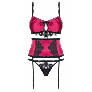 Set Obsessive 861-SEG Fuchsia S-M