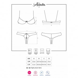 Set Obsessive Alabastra Roz S-M