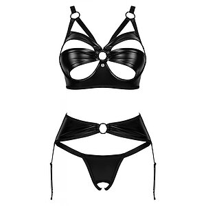 Set Obsessive Armares 3 Piese Negru XS-S