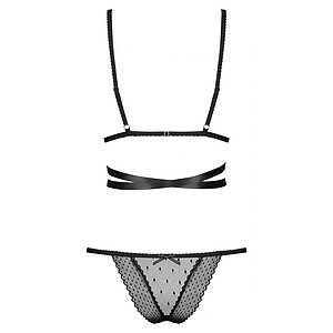 Set Obsessive Bowessa Negru L-XL