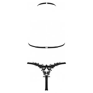 Set Obsessive Celia Noir 2 Piese Negru XL-2XL