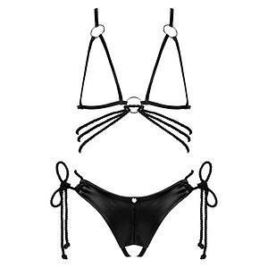 Set Obsessive Cordellis Cupless Negru S-L