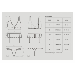 Set Obsessive Emperita Negru S-M
