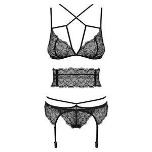 Set Obsessive Frivolla Negru S-M