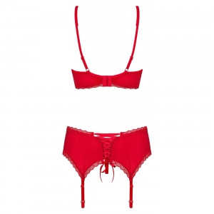 Set Obsessive Jolierose Roșu L-XL