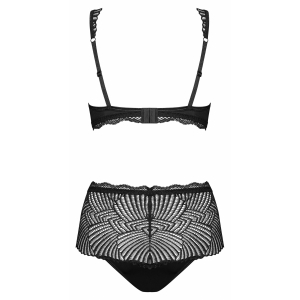 Set Obsessive Klarita cu Talie Înaltă Negru 2XL-3XL