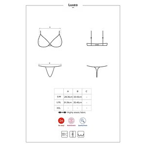 Set Obsessive Luvae Negru S-M