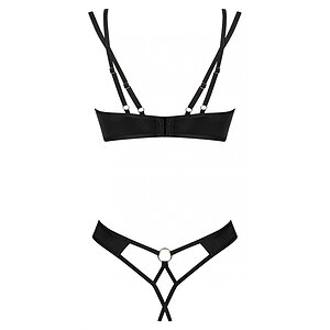 Set Obsessive Nesari Decupat 2 Piese Negru XS-S