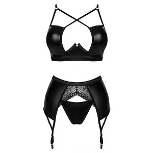 Set Obsessive Norides 3 Piese Negru XS-S