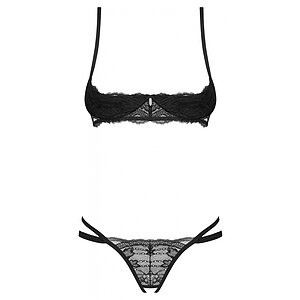 Set Obsessive Nutris Decupat Negru XS-S