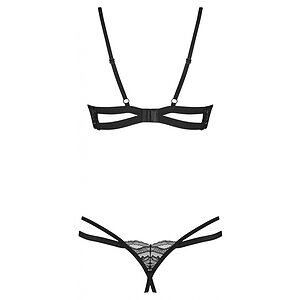 Set Obsessive Nutris Decupat Negru XS-S