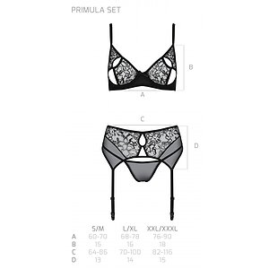 Set Passion Eco Primulă Negru L-XL