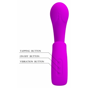 Sibel Vibrator Dublă Stimulare 10+30 Moduri Reîncărcabil Mov
