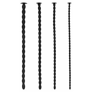 Silicone Spiral Plug Set Advanced Urethral Sounding Negru Silicone Spiral Plug Set Advanced Urethral Sounding Negru pe Domnisoare.ro