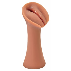 Slippery Slit Masturbator Auto-lubrifiant Caramel