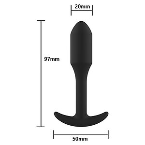 Smooth Anal Plug Negru