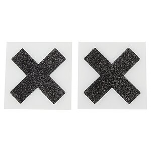 Stickere Pentru Sfârcuri Model X Negru