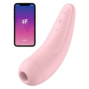 Stimulator Clitoris Satisfyer Curvy 2 Plus Roz pe Domnisoare.ro