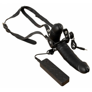 Strap On Cu Vibrații Double Thruster Negru