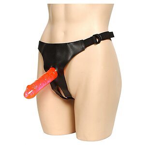 Strap-On Decupat 2 Dongs Roșu