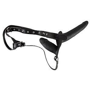 Strap On Dublu Negru Strap On Dublu Negru pe Domnisoare.ro