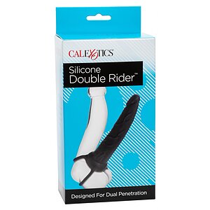 Strap-On Silicone Double Rider Negru