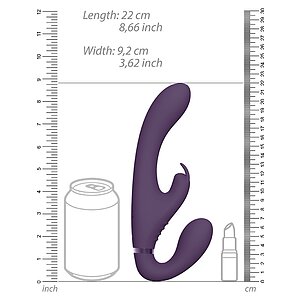 Suki Vibrating Strapless Strap-on Rabbit Mov