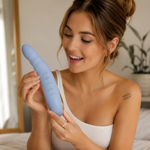 Svakom Ava Neo, Vibrator cu Împingere 5x5, Reîncărcabil Albastru