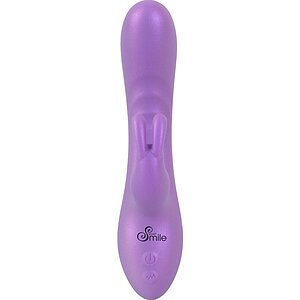 Sweet Smile Flexible Rabbit 18.3 cm — 24 Moduri, Reîncărcabil Mov