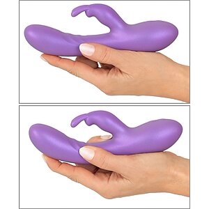 Sweet Smile Flexible Rabbit 18.3 cm — 24 Moduri, Reîncărcabil Mov