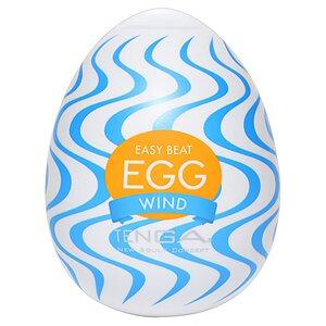 TENGA Egg Wind Single Sleeve elastic compact și discret Alb