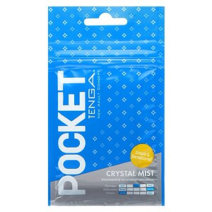 Tenga Pocket Stroker Crystal Mist, Compact și Discret Transparent