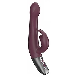 Titanz NMC 21.5cm — 10 Vibrații + 10 Rotații, Reîncărcabil Roșu pe Domnisoare.ro