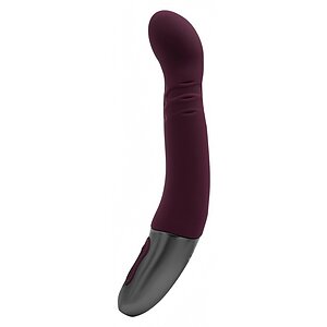 Titanz Rubine Red: Vibrator 10 Vibrații + 10 Rotații Roșu pe Domnisoare.ro