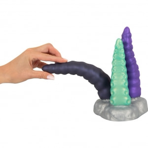 Triplu Tentacul 3-în-1 — Ventuză Puternică, Silicon Argintiu