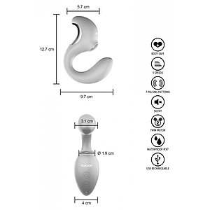TWIST Vibrator Clitoral Roz — 7 Moduri, Reîncărcabil