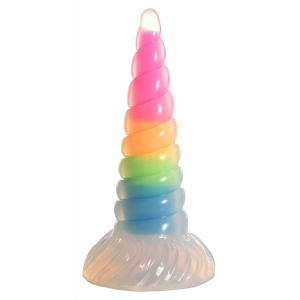 UniGlow Horn — Dildo silicon Fosforescent 20 cm Multicolor UniGlow Horn — Dildo silicon Fosforescent 20 cm Multicolor pe Domnisoare.ro