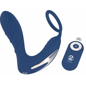 Vibrating Prostate Plug With Ring Albastru Vibrating Prostate Plug With Ring Albastru pe Domnisoare.ro