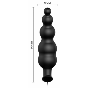 Vibrator Anal Plăcere Copleșitoare Telecomandat Negru