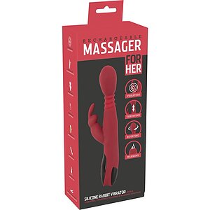 Vibrator Cu încălzire You2Toys Rabbit Roșu