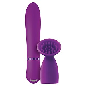 Vibrator Cu Manșon Clitoridian Inya Blossom Mov pe Domnisoare.ro