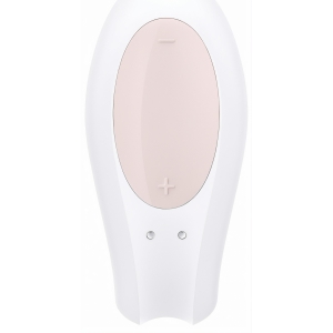 Vibrator Satisfyer Double Joy pentru Cupluri Alb