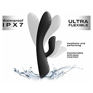 Vibrator Dorcel Flexi Rabbit Heating Negru