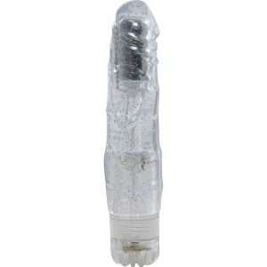 Vibrator Jelly Crushy Glitter Transparent Vibrator Jelly Crushy Glitter Transparent pe Domnisoare.ro