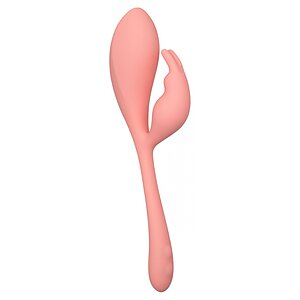 Vibrator Liquid Silicone Bunny Roz pe Domnisoare.ro