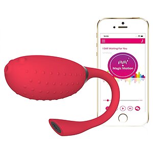 Vibrator Magic Motion Fugu Roșu pe Domnisoare.ro