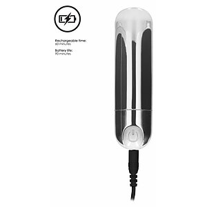Vibrator Mini 7 Speed Argintiu